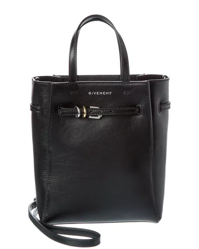 Givenchy Voyou Mini Leather Tote In Black