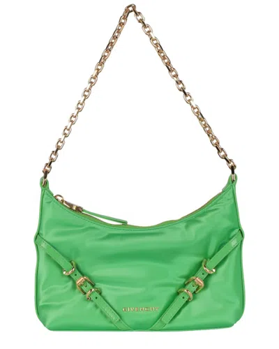 Givenchy Voyou Mini Satin Party Shoulder Bag In Green