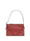 Givenchy Red Leather Mini Voyou Shoulder Bag