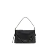 Givenchy Voyou Mini Shoulder Bag In Shiny Leather In Black