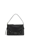 Givenchy Voyou Mini Shoulder Bag In Shiny Leather In Black