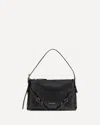 Givenchy Voyou Mini Shoulder Bag In Shiny Leather In Black