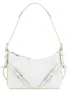 Givenchy Mini Voyou Leather Hobo In White