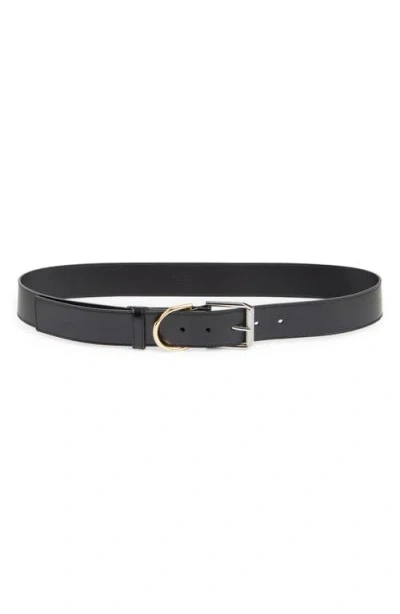 Givenchy Voyou Mixed Metal Leather Belt In Black