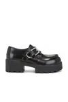 Givenchy Voyou Monk Crystal-embellished Leather Platform Loafers In Black