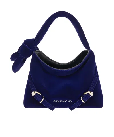 Givenchy Voyou Nano Bow Detail Handbag In Blue
