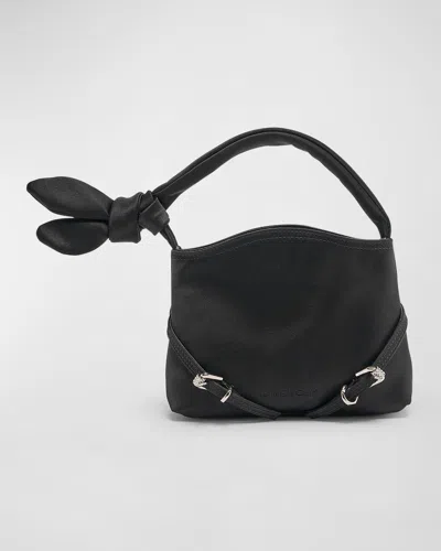 Givenchy Voyou Nano Bow Top-handle Bag In Fabric In Black