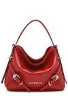 Givenchy Voyou Nano Grained-leather Top Handle Bag In Red