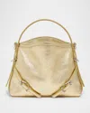 Givenchy Voyou Nano Shoulder Bag In Metallic Leather In Voyou Nano Bag