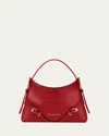 Givenchy Voyou Nano Shoulder Bag In Shiny Leather In Red