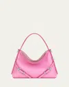 Givenchy Voyou Nano Top-handle Bag In Leather In Lipstick Pink
