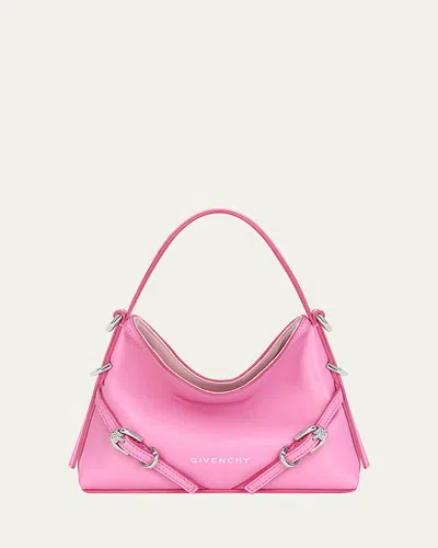 Givenchy Voyou Nano Top-handle Bag In Leather In Green