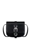 Givenchy Voyou Neck Crossbody Bag In Shiny Leather In Black