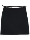 Givenchy Voyou Night Blue Short Skirt Heb Logo