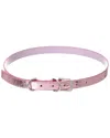 Givenchy Voyou One Buckle Leather Belt In Pink