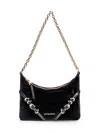 Givenchy Voyou Chain Leather Shoulder Bag In Black