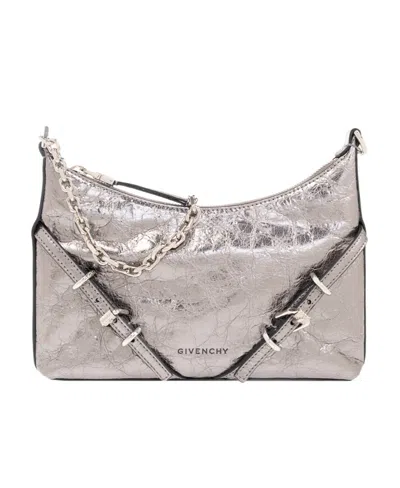 Givenchy Voyou Party Metallic Bag In Gray