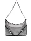 Givenchy Voyou Party Bag In Black Satin With Rhinestones In Schwarz
