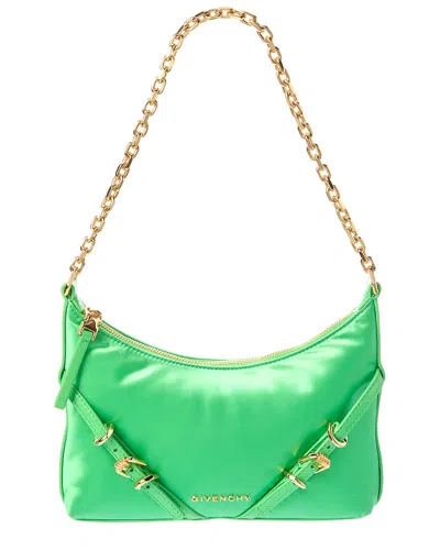 Givenchy Voyou Mini Satin Party Shoulder Bag In Green