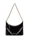 Givenchy Voyou Chain Leather Shoulder Bag In Black