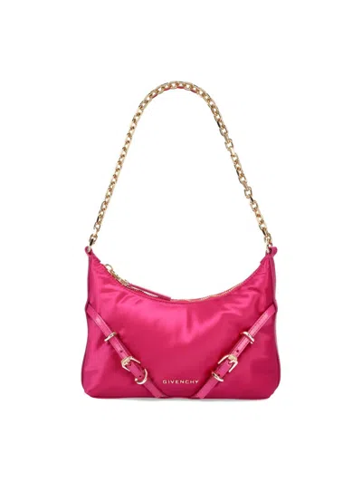 Givenchy Voyou Party Shoulder Bag In Nylon In Rosa