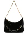 Givenchy Voyou Chain Leather Shoulder Bag In Black