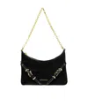 Givenchy Voyou Chain Leather Shoulder Bag In Black
