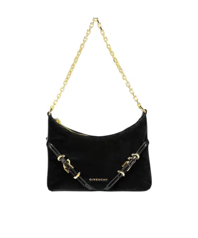 GIVENCHY GIVENCHY VOYOU VELVET SHOULDER BAG