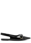 Givenchy Voyou Slingback Ballerina Flat With Pointed Toe In Black