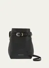 Givenchy Voyou Phone Pouch Bucket Bag In Shiny Tumbled Leather In Black