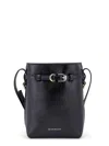 Givenchy Voyou Phone Pouch Bucket Bag In Shiny Tumbled Leather In Black