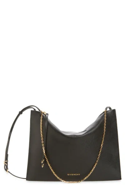 Givenchy Voyou Pochette Leather Shoulder Bag In Black