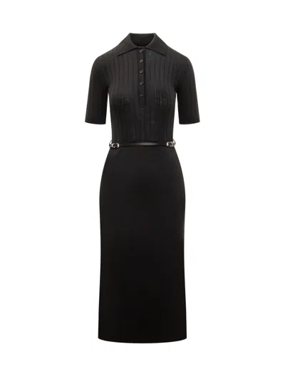 Givenchy Voyou Polo Dress In Black