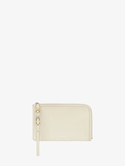 Givenchy Voyou Pouch In Leather In Neutral