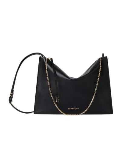 Givenchy Voyou Pouch In Shiny Leather In Black