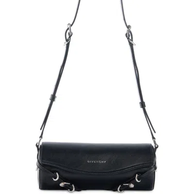 Givenchy Voyou Roller Leather Crossbody Bag In Black