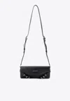Givenchy Rebel Medium Leather Shoulder Bag In Black