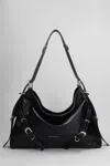Givenchy Medium Leather Voyou Top-handle Bag In Black