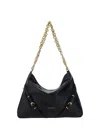Givenchy Medium Voyou Chain Bag In Leather In Black