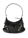 Givenchy Voyou Small Harness Handbag In Nappa In Black