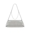 Givenchy Voyou Clutch Bag In Crocodile Effect Leather In Gray