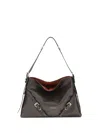 Givenchy Medium Voyou Calfskin Shoulder Bag With Buckle Fastening