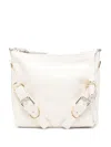Givenchy Small Voyou Buckle Shoulder Bag In Leather In Neutrals