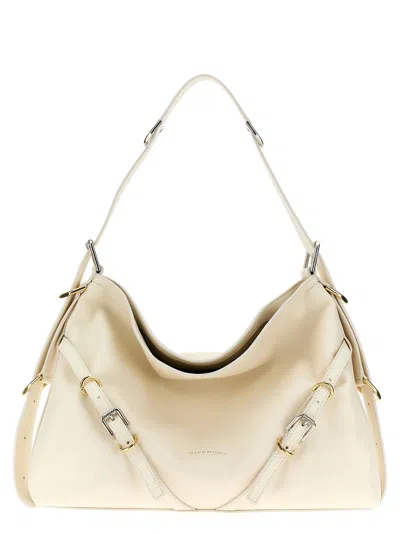 Givenchy Voyou Shoulder Bags In White