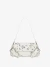 Givenchy Voyou Shoulder Flap Bag In Leather With Floral Pattern In Multicolor