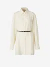 Givenchy Voyou Silk Blouse In Neutral