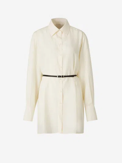 Givenchy Voyou Silk Blouse In Neutral