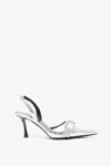 Givenchy Voyou Metallic Buckle Slingback Pumps