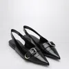 Givenchy Voyou Slingback Ballerina Flat With Pointed Toe In Black