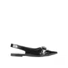 Givenchy Voyou Slingback Ballerina Flat With Pointed Toe In Black